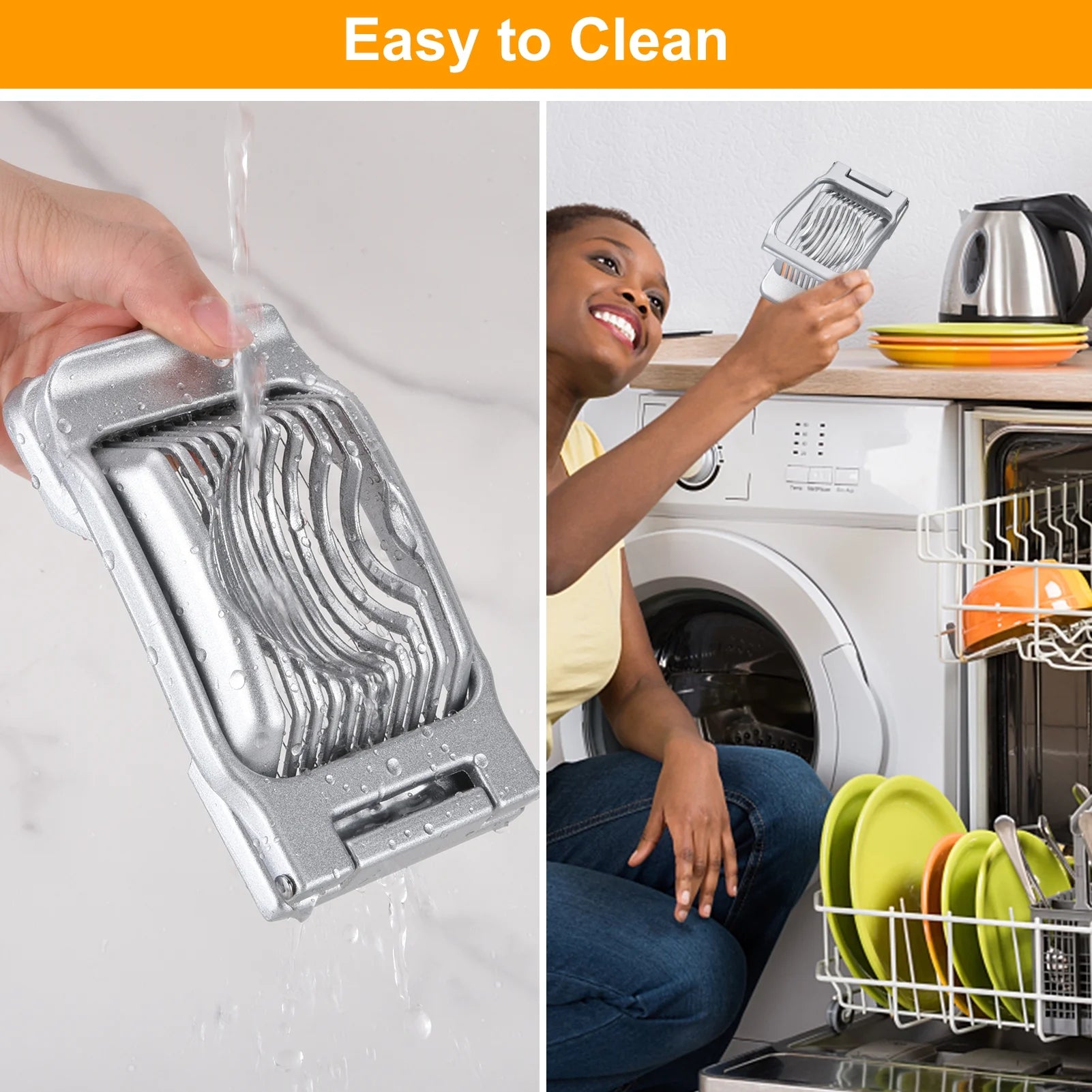 Effortless Egg Slicing Made Easy: Heavy-Duty Aluminium Egg Slicer & Cutter for Perfectly Sliced Hard-Boiled Eggs, Fruits, and More!