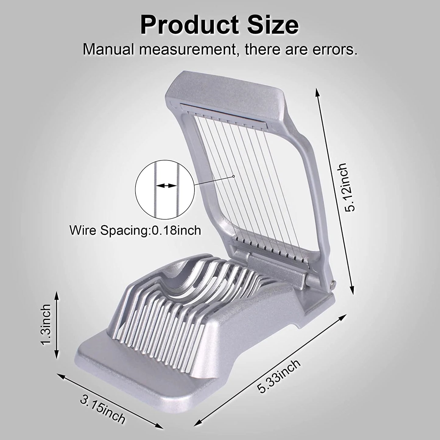 Effortless Egg Slicing Made Easy: Heavy-Duty Aluminium Egg Slicer & Cutter for Perfectly Sliced Hard-Boiled Eggs, Fruits, and More!