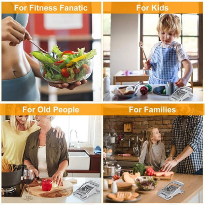 Effortless Egg Slicing Made Easy: Heavy-Duty Aluminium Egg Slicer & Cutter for Perfectly Sliced Hard-Boiled Eggs, Fruits, and More!
